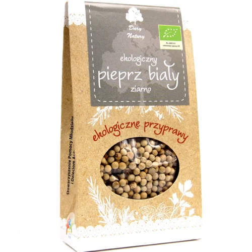 Pieprz biały ziarno EKO 30 g Dary Natury
